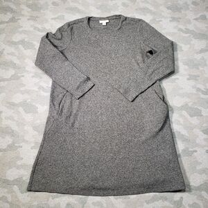 J Jill Pure Jill Top Womens XS‎ Gray Long Sleeve Pockets